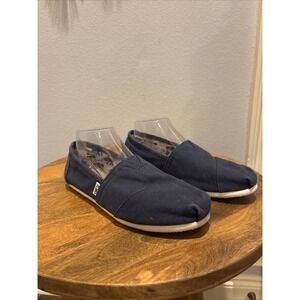 Toms Shoes Classic Core Alpargatas~Navy~ Canvas~ Slip On~ Comfort~ Women's 10